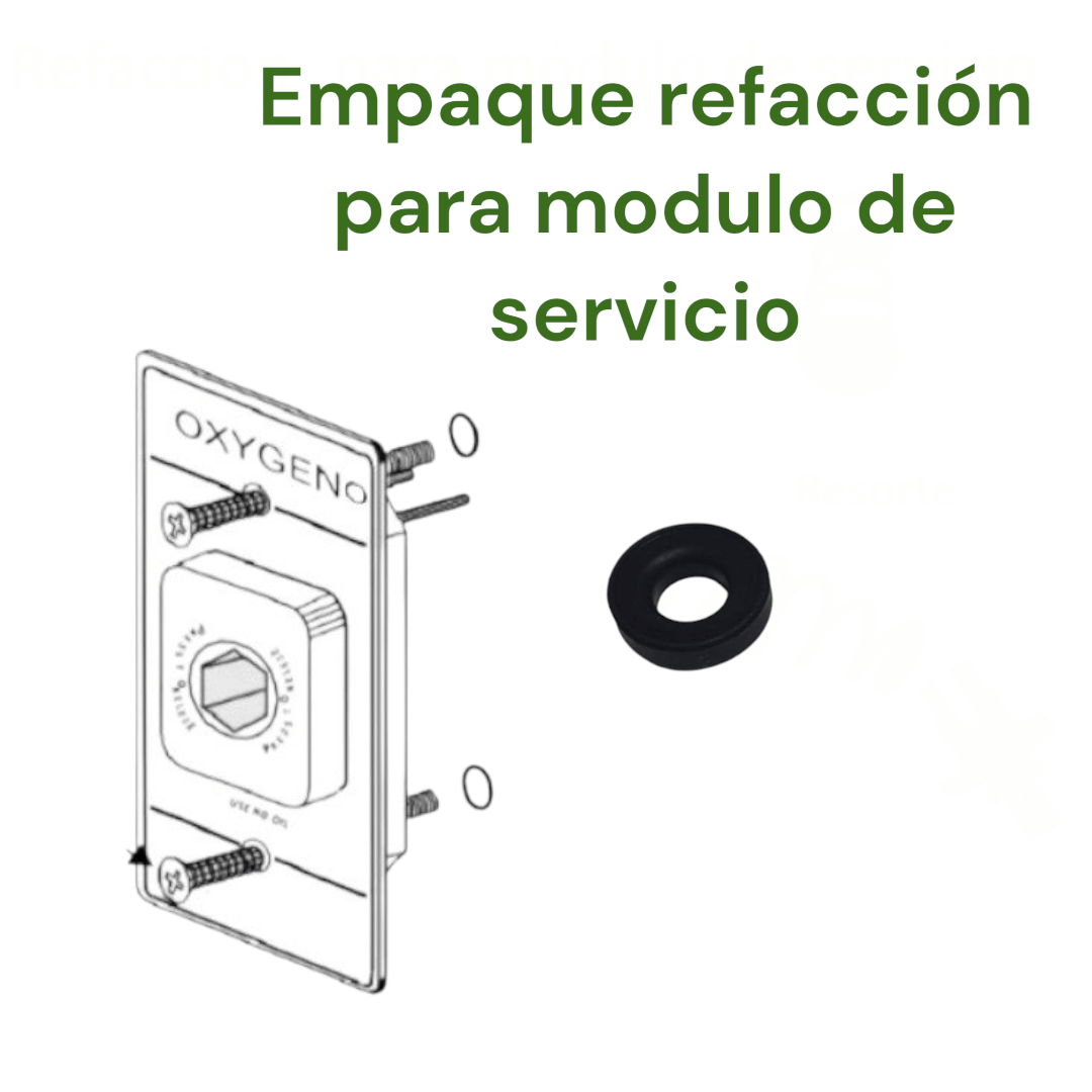 Empaque refacción para modulo oxígeno Infra